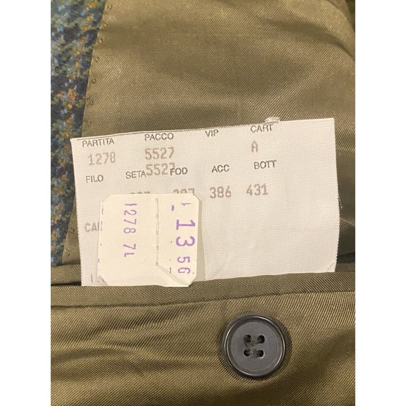 Canali Notched Lapel Sport Coat Mens 44/46L Green 2 Button Blazer 100% Pure Wool - Picture 7 of 16